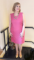 Vestido Jackie en Crep Elastizado Fucsia