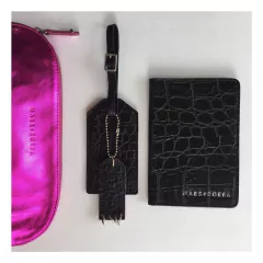Passport Cover Black Croc - buy online