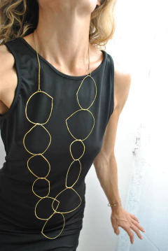 Collar Aire largo - Bronce - comprar online