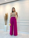 Calça Pantalona Tecido Duna Fúcsia 35079