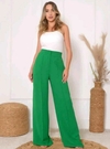 Calça Pantalona Tecido Duna Verde 35080