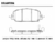 PASTILAL FRENO HONDA CRV 2015/ 1508/22