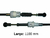 CABLE SELECTORA FIAT PALIO 326/SIENA FASE II/GRAND SIENA 1.4 8V MPI FIRE 12/16 INSERCION - LARGO 1100 MM_ (FREMEC 4213)