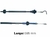 CABLE ACELERADOR VOLKSWAGEN GOL/SAVEIRO 1.6-1.8 NAFTERO INYECCION LARGO 985 MM (0435 FREMEC)