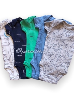 Pack x 5 bodies Mangas Cortas