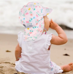 Gorro UV 50+ bebe - Flores - tienda online