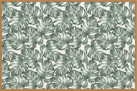 Alfombra Vinílica ~HOJAS VERDES~