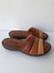 Newborn 23 - Marli - Rasteira de Couro Legítimo Tricolor Marrom - 2528MA - comprar online
