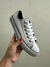 Converse 24 - All Star - Tênis Clássico de Couro Sintético Branco Preto - 6001CS-BR