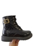 Stilo Rosé 24 - Nina - Bota Infantil Metalassê e Fivela Preto Verniz - 12552VPT
