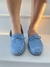 Kafifa KP. 23 - Tamires - Mocassim com Lacinho Azul Claro - BQ113AZ - Kafifa Fashion