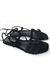 Vithoria Dias 24 - Ísis - Sandália Rasteira de Amarrar Feminina Nobuck Preto - D5991PT - comprar online