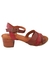 Newborn 24 - Carlota - Sandália de Couro Legítimo Marrom Vermelho - 8006VE - loja online