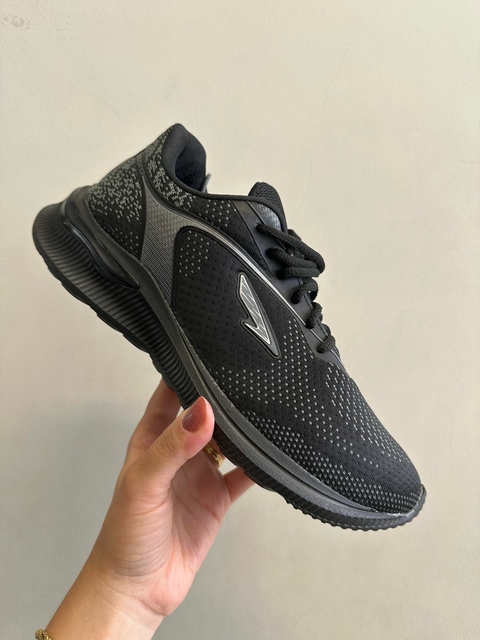 Record 23 - Kai - Tênis Esportivo Preto Prata - 12804PR