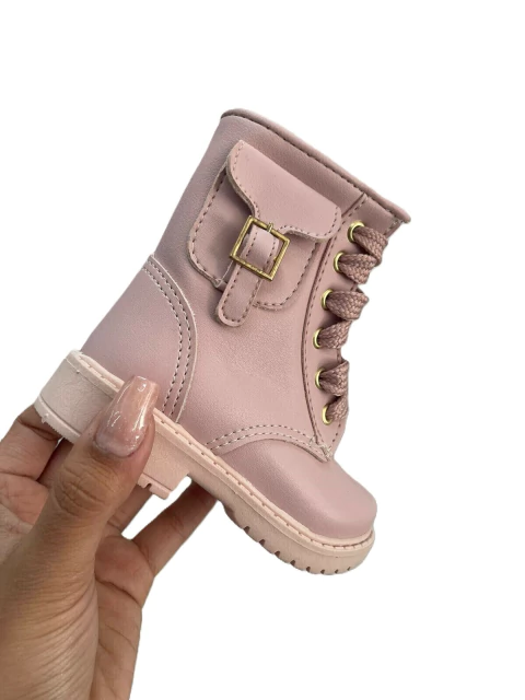 Stilo Rosé 24 - Lilly - Bota Infantil com Bolsinho Rosé - 12562RO