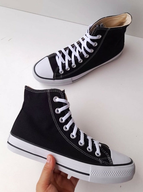 Old Star 23 - Star - Tênis de Lona Botinha Cano Alto Preto - TS1700PT