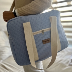 BOLSO MATERNAL EXTRA GRANDE CELESTE - comprar online