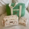 KIT BOLSO MATERNAL XL VERDE + NECESER BAMBY + CAMBIADOR