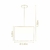Pendente Apollo Redondo 40x28cm Madeira e Tecido Madelustre 3422/88 - comprar online