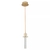 Pendente LED Kalu 3000K 3W Bivolt 25xØ9cm Dourado Fosco Nordecor 2766 na internet