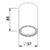 Plafon Lisse II Dicroica Par16 GU10 Branco New Line PL03020BT - comprar online