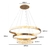 Pendente Nordecor Lian 3 88W 3000K Dourado 2201 - comprar online