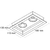 Embutido Bellaluce Recuado BL1553/2-BF DIC - comprar online