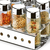 Porta Condimentos 7 Pcs Vidro c/ Suporte Inox Brinox 1565/10 - comprar online