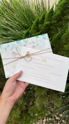 Convite Isadora e Rafael na internet