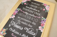 Quadro para entrada dos noivos na internet