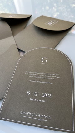 Convite Formatura Grazielly Bianca - SC Convites e Gifts Personalizados