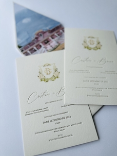 Convite Cristina e Bruno - SC Convites e Gifts Personalizados