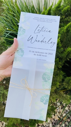 Imagem do Convite Leticia e Wanderley