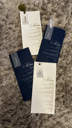 Cardápio com nome convidados - SC Convites e Gifts Personalizados