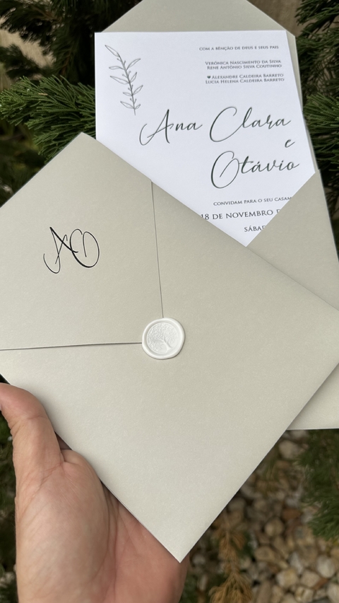 Convite Ana Clara e Otavio