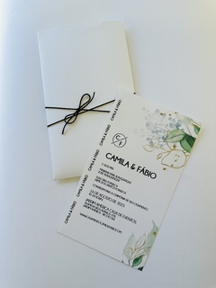 Convite Camila e Fabio
