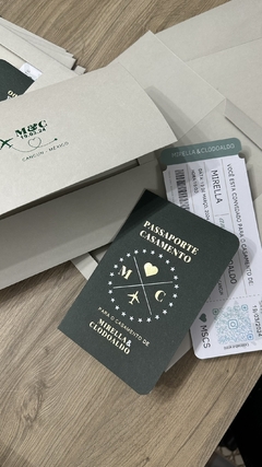 Imagem do Convite Passaporte Mirella e Clodoaldo