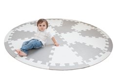 Piso Nórdico Niños Goma Eva Circular Gris Blanco - Eva Magic S.A., fabrica goma eva, pisos goma eva