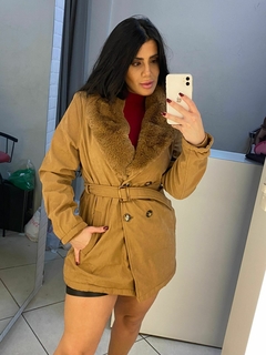 casaco marrom pelugem removível - Closet's - moda feminina moda blogueira moda balada 