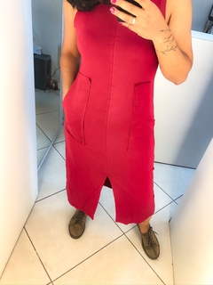 Vestido regata marsala - comprar online