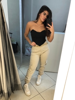 Imagem do calça jogger bolso cargo caqui