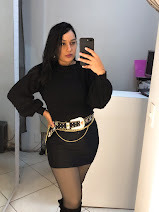 Blusa de tricot preta detalhes na manga - loja online