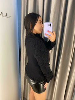 Blusa tricot preta Paula - Closet's - moda feminina moda blogueira moda balada 