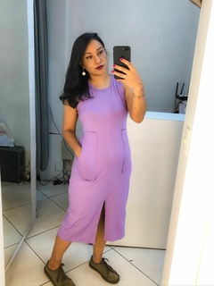 Imagem do Vestido regata lilas