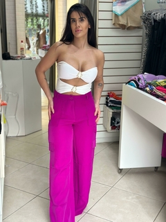 Calça cargo em alfaiataria - comprar online