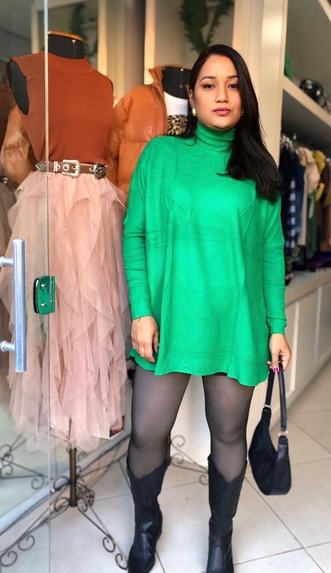 Blusa poncho modal Verde - comprar online