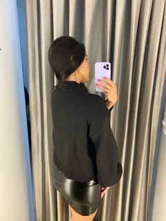 Blusa tricot yara preto - Closet's - moda feminina moda blogueira moda balada 