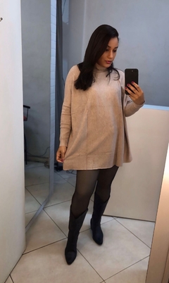Blusa poncho modal - Marrom na internet