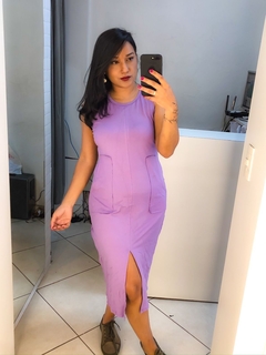 Vestido regata lilas na internet