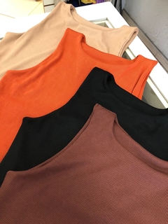 Cropped canelado decote redondo - Closet's - moda feminina moda blogueira moda balada 